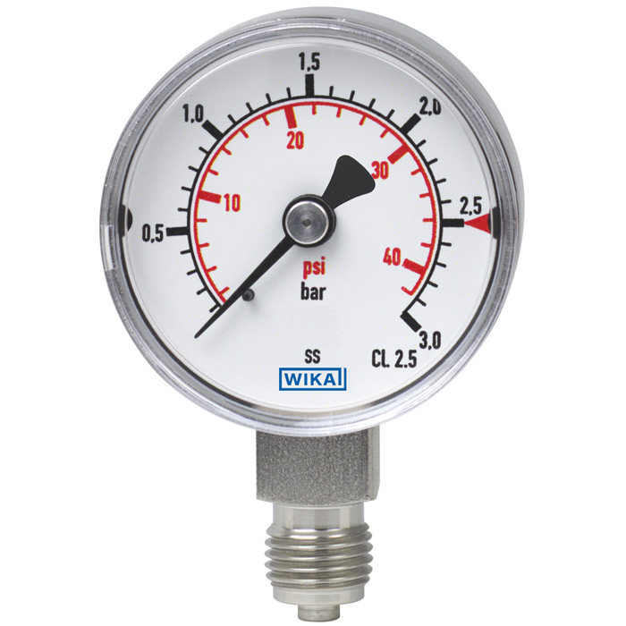 Wika Model 131.11 Stainless Steel Compact Pressure Gauge